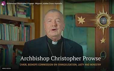 Archbishop Christopher Prowse - Migrant Jubilee Cross Australia