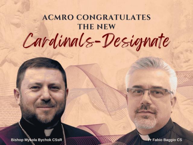 Congratulations to Cardinals-Designate Bishop Mykola and Fr Fabio